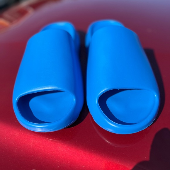 Blue EVA Algae Foam Slide Yeezy Type HI Res Blue size 12 Mens - Picture 4 of 11